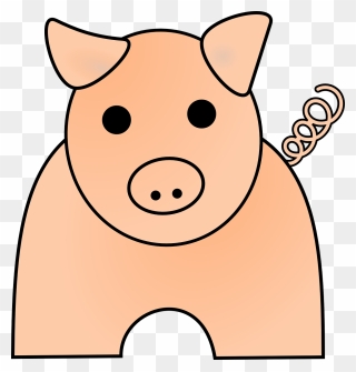 Pig Large 900pixel Clipart, Pig Design - Pig Clip Art - Png Download
