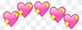 Glitter Clipart Emoji - Heart Emoji Meme Png Transparent Png
