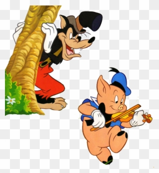 Los Tres Chanchitos Ilustraciones Canciones Infantiles - Os Tres Porquinhos Disney Png Clipart