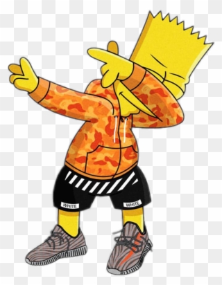 Clip Art Royalty Free Stock Bart Dab Simpson Gang Trap - Png Download