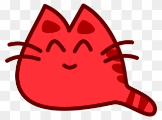 Red Cat Clipart - Smiling Cat Clipart - Png Download