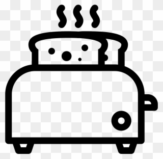 Clip Free Download Toaster Clipart Black And White - Toaster Icon Png Transparent Png