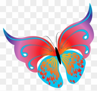 Summer Butterflies Clip Art - Png Download