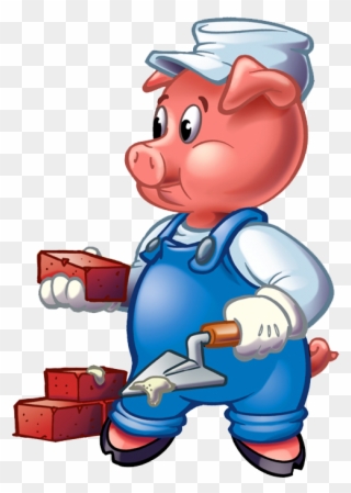 Os Três Porquinhos Disney Pig, Lobo Mau, This Little - Three Little Pigs Pig Clipart