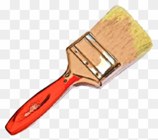 Palette Painting Art Clip Art - Paint Brush Cartoon Transparent - Png Download