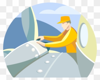 Technician Vector Image Illustration - Aircraft Maintenance Technician Clipart