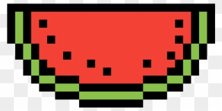 Watermelon - Minecraft Halloween Pixel Art Clipart