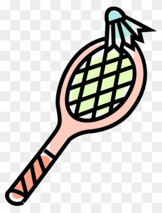 Vector Illustration Of Sport Of Badminton Racket Or - Badmintonschläger Clipart - Png Download