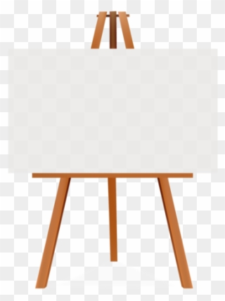 Easel Png Free Download - Wooden Board With Stand Clipart