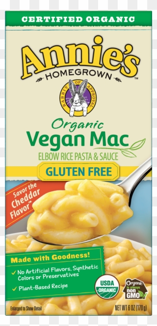 Annie's Organic, Gluten Free, Vegan Mac Elbow Rice - Annie's Vegan Mac Clipart