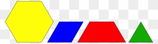 Red Trapezoid Png Jpg - Pattern Blocks Rhombus Clipart