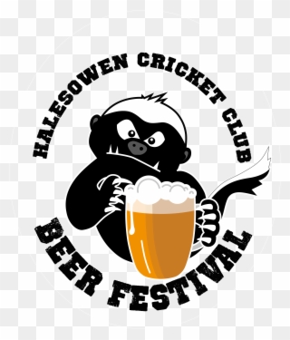 Honey Badger Beer Festival Logo - Illustration Clipart
