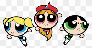 Ppg Flying - Powerpuff Girls Png Clipart
