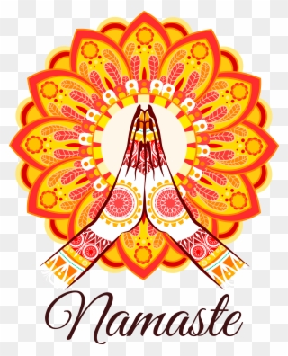 Namaste Png Images - Red Snowflake Personalized Mini Magnet (each) Clipart