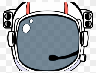 Helmet Clipart Space - Astronaut Helmet Cartoon Png Transparent Png