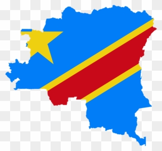 Flag Of The Democratic Republic Of The Congo Flag Of - Democratic Republic Of Congo Flag Map Clipart