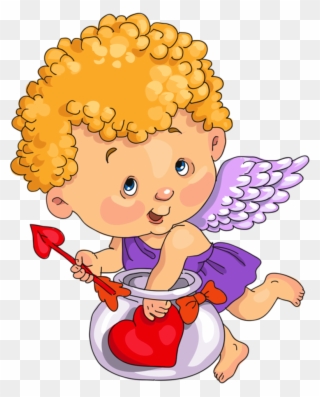 Kiss Clipart Boy Girl Dating - กามเทพ การ์ตูน - Png Download