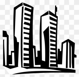 Vector Illustration Of World Trade Center Landmark - Twin Towers Clipart Free - Png Download
