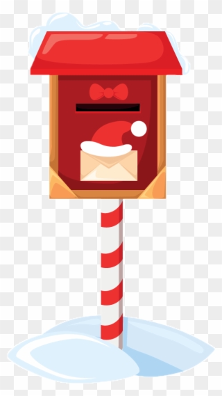 Letters Dropped In These Decorated Mailboxes By The - Santa Claus Post Box Clipart