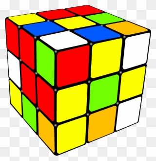 Scrambled Rubik's Cube Clipart