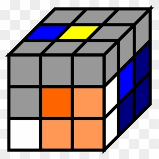 Open - Rubik's Cube Coloring Sheet Clipart