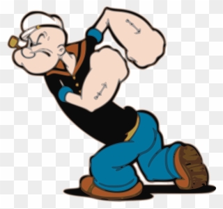 Popeye Is Strong Clipart