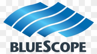 Sponsored By - Logo Blue Scope Steel Clipart