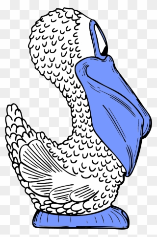 Bird Pelican Comic Cartoon - Cartoon Pelican Shower Curtain Clipart