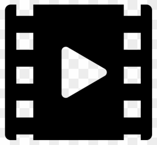 Cinema Icon Free Download - Video Icon Black And White Clipart