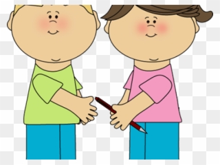 Student Sharing Cliparts - Helping Hands Classroom Rules - Png Download