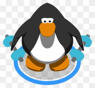 Blue Hand Weights Ig - Club Penguin With Afro Clipart