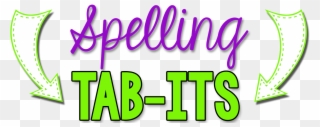 My New Spelling Tab-its Will Be Placed In Their Interactive - Oval Clipart