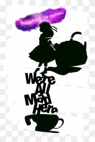 Largest Collection Of Free To Edit Alice And The Wonderland - Alice In Wonderland Silhouettes Clipart