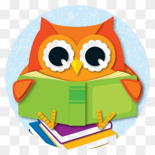 Owl With Book - Owl Reading Clipart