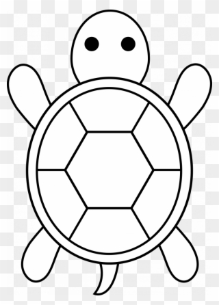 Weird Easy Coloring Pages For Boys Turtle Applique - Easy Turtle Shell Drawing Clipart