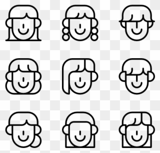 Hairstyle - Corruption Icons Clipart