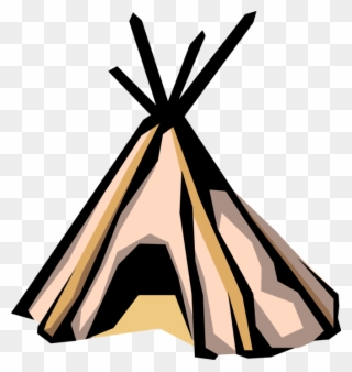 Indian Teepee Tent Image Illustration Of North - Tipi Clipart
