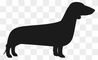 Dachshund Silhouette Png - Wiener Dog Png Transparent Clipart