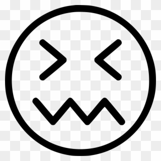 Sick Comments - Emoticons Outline Clipart