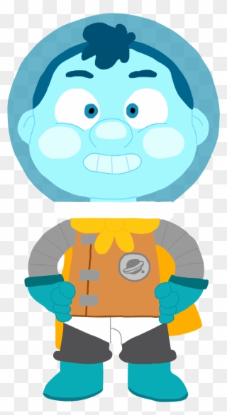With Helmet - Camp Camp Space Kid Clipart