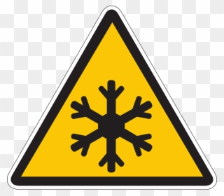Snow Caution Sign - Radioactive Materials Png Clipart