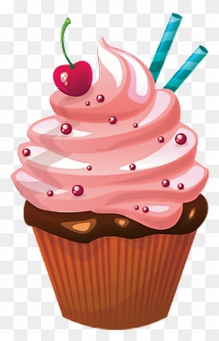 Cake Cupcakesticker Pretty Iloveyou - Sweet Treats Clipart