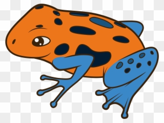Cartoon Illustration Transprent Png - Poisonous Frog Cartoon Clipart