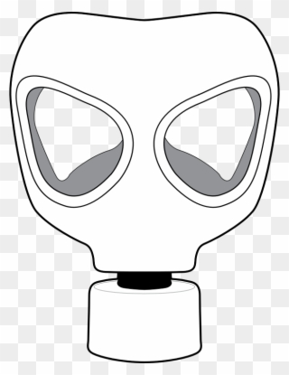 Gas Mask Clipart Toxic - Gas Mask Easy Drawing - Png Download