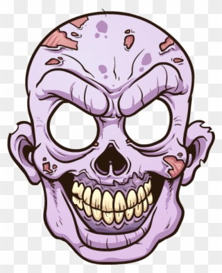 Zombie Stickers Messages Sticker-9 - Zombie Head Clip Art - Png Download