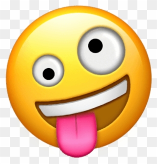 Emoji Transparent Rex Zombie Blown Mind Apple Unveils - New Crazy Face Emoji Clipart