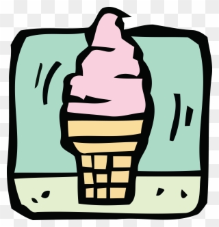 Free Clipart Of An Ice Cream Cone - Ilustrasi Es Krim - Png Download