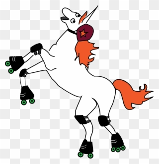 Party At The Back Door With Bhrd Next Saturday - Unicorn Roller Skating Birthday Clipart