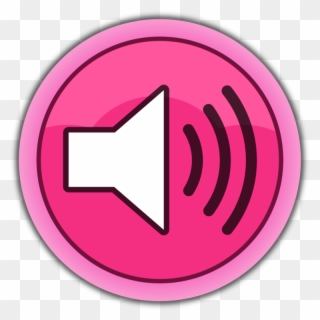 Sound Music Download Wave Drawing - Pink Music Button Png Clipart