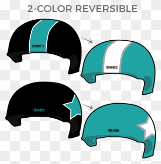 Akron Roller Derby - Derby Helmet Transparent Clipart